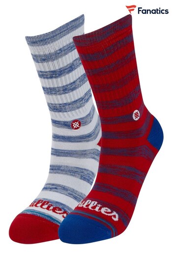 Fanatics Blue Philadelphia Phillies Stance Twist Socks 2 Pack (D96267) | £23