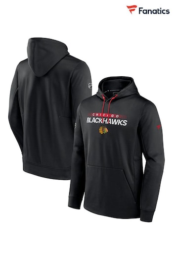 Chicago Blackhawks Fanatics Branded Authentic Pro Performance Pullover Black Hoodie (D96279) | £70
