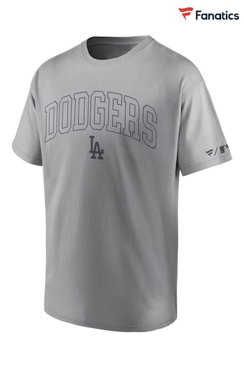 Fanatics Grey Los Angeles Dodgers Downfit T-Shirt (D96282) | £32