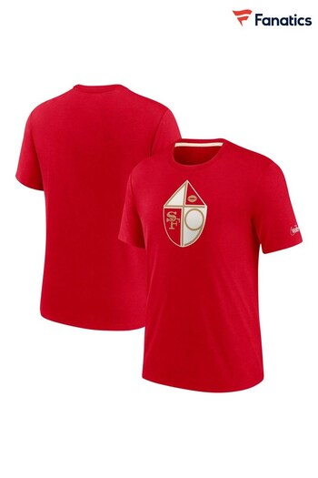 Nike Red NFL Fanatics San Francisco 49ers Impact Tri-Blend T-Shirt (D96293) | £28