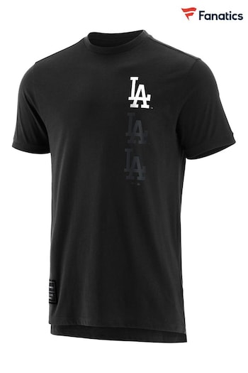 Los Angeles Dodgers Fanatics Branded Mono Black T-Shirt (D96295) | £32