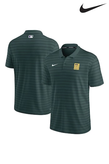 Nike Green Fanatics Colorado Rockies Nike City Connect Striped Polo Shirt (D96337) | £50