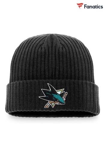 Fanatics San Jose Sharks Fanatics Branded Core Cuffed Knit Black Hat (D96341) | £22