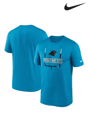 Nike Blue NFL Fanatics Carolina Panthers Legend Goal Post T-Shirt (D96344) | £32