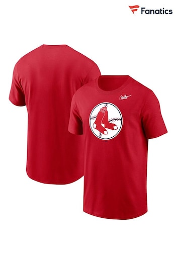 Nike Red Fanatics Boston Red Sox Nike Cooperstown Logo T-Shirt (D96360) | £25