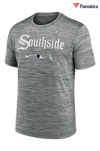 Nike Grey Fanatics Chicago White Sox Velocity Practise T-Shirt (D96369) | £30