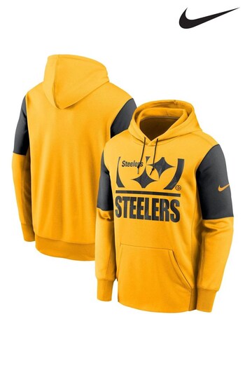 Nike Yellow NFL Fanatics Pittsburgh Steelers Mascot Stack Pullover Hoodie (D96410) | £60