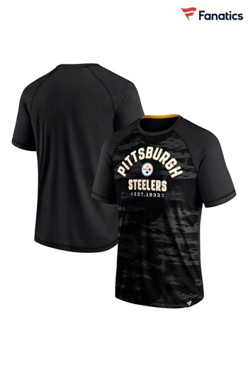 NFL Fanatics Pittsburgh Steelers Iconic Defender Short Sleeve T-Shirt (D96414) | £30