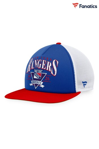 New York Rangers Fanatics Blue Branded True Classic Foam Front Trucker Hat (D96424) | £20
