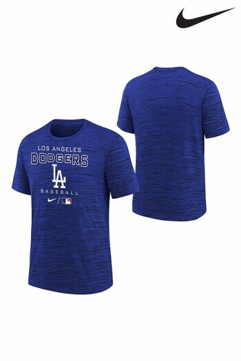 Nike Blue Fanatics LA Dodgers T-shirt Nike Practice Velocity T-Shirt (D96433) | £24