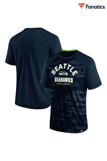 NFL Fanatics Seattle Seahawks Iconic Defender Short Sleeve T-Shirt (D96448) | £30