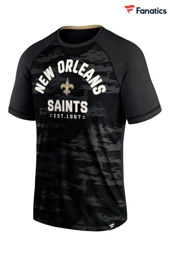 NFL Fanatics New Orleans Saints Iconic Defender Short Sleeve T-Shirt (D96449) | £30