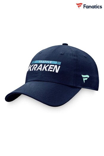Seattle Kraken Fanatics Navy Blue Branded Authentic Pro Game And Train Unstructured Adjustable Cap (D96450) | £20