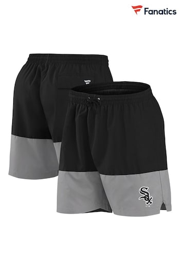 Fanatics Chicago White Sox Woven Black Swim Shorts (D96466) | £30