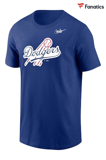 Nike Blue Fanatics Brooklyn Dodgers Nike Cooperstown Logo T-Shirt (D96471) | £28