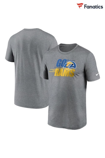 Nike Grey NFL Fanatics Los Angeles Rams Local Legend Motion T-Shirt (D96497) | £28
