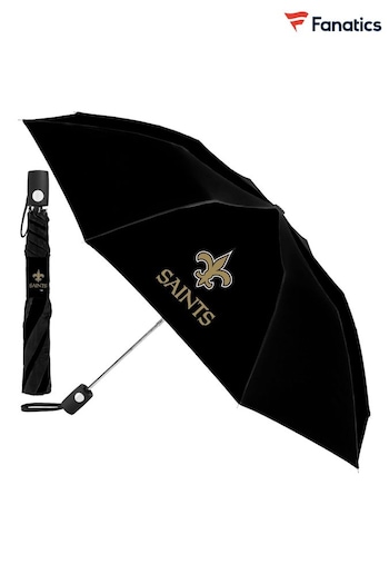 Fanatics New Orleans Saints Auto Folding Black Umbrella (D96510) | £25