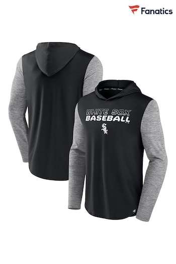 Fanatics Chicago White Sox Iconic Brushed Poly Lightweight Pullover Black Hoodie (D96602) | £50