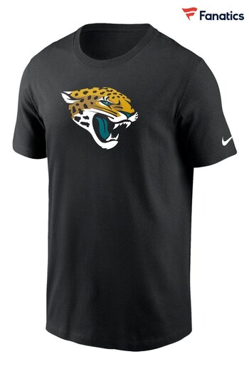 Nike Black Fanatics Jacksonville Jaguars coscia Nike Logo Essential T-Shirt (D96616) | £28
