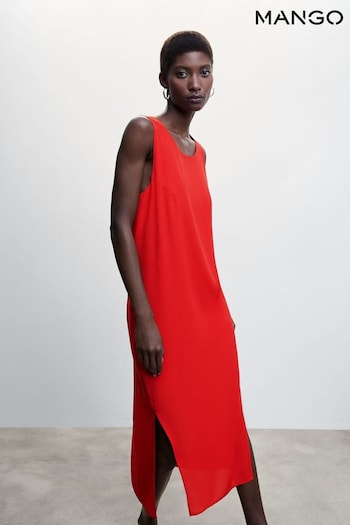 Mango Red Scoop-Back Bodycon Dress (D96685) | £46