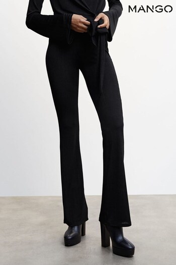 Mango Straight Black Trousers (D96715) | £30