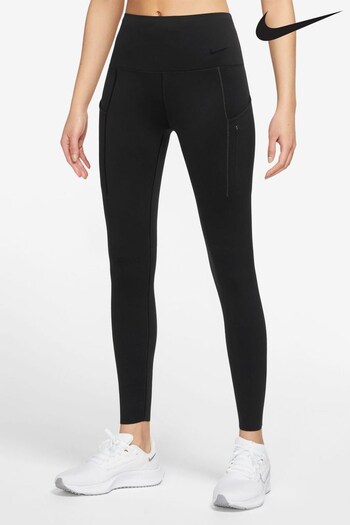 Nike Black Therma-FIT Go High-Waisted 7/8 Leggings (D96811) | £100