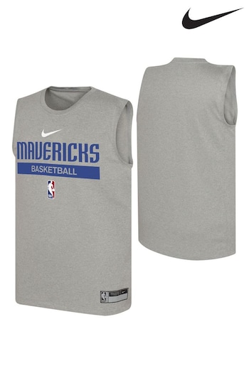 Nike Grey Dallas Mavericks Nike Sleeveless Practice T-Shirt (D96817) | £22
