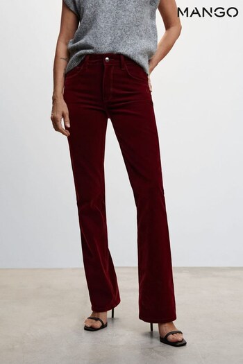 Mango Red Mid Rise Flared blue Jeans (D96901) | £60