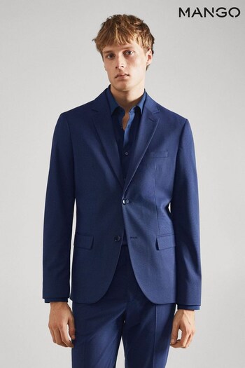 Mango Blue Super Slim-Fit Suit Blazer (D96984) | £120