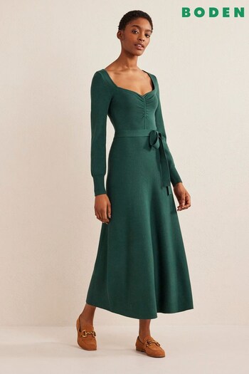 Boden Green Sweetheart Midi Dress (D97072) | £120
