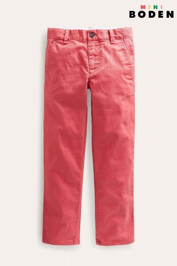 Boden Red Authentic Relaxed Chinos (D97205) | £27 - £31