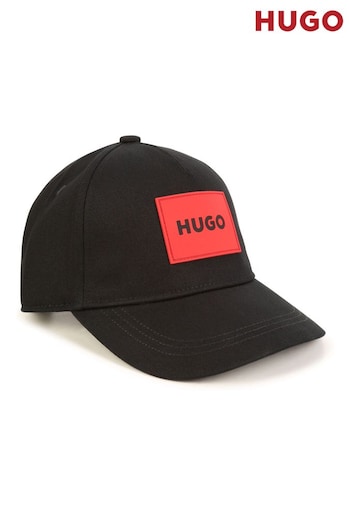 HUGO Logo Black Cap (D97237) | £34