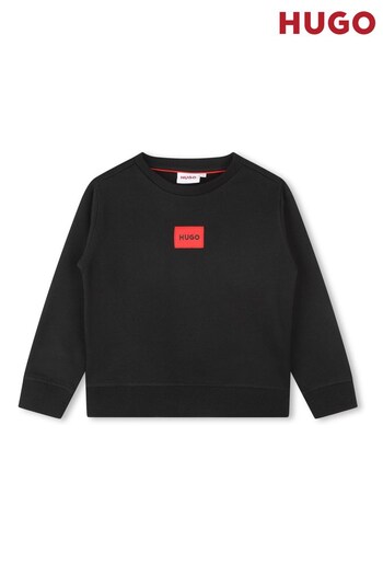 HUGO Black Logo Sweatshirt (D97242) | £71 - £80