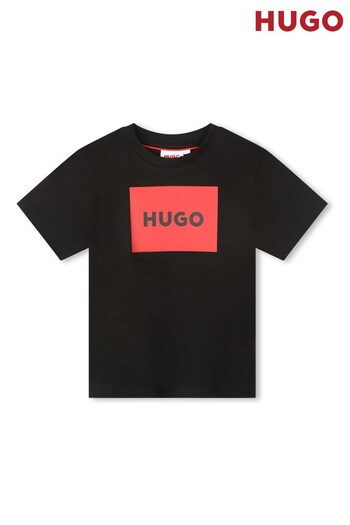 HUGO Black Logo T-Shirt (D97252) | £34 - £43