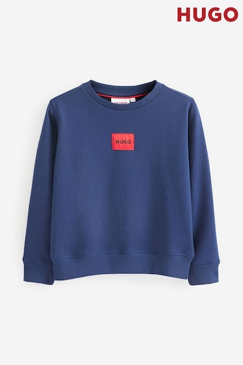 HUGO Blue Logo Sweatshirt (D97257) | £71 - £80
