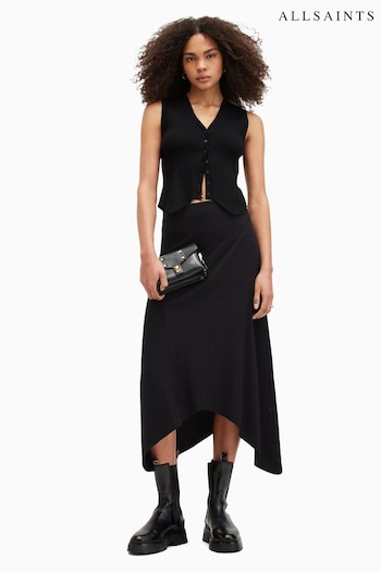 AllSaints Black Gia Skirt (D97743) | £69