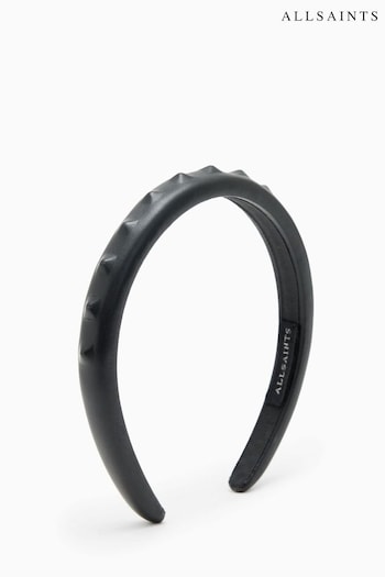 AllSaints Black Stud Lara Headband (D97753) | £35