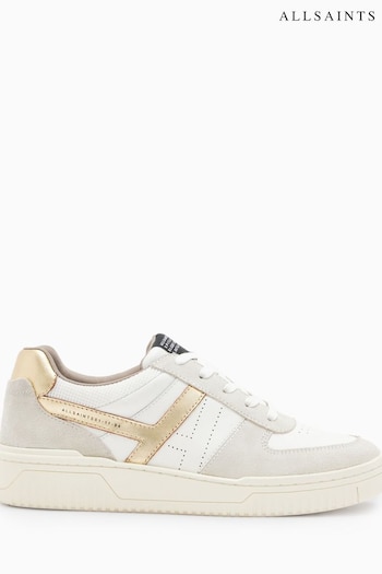 AllSaints White VIX Suede Sneakers (D97759) | £139