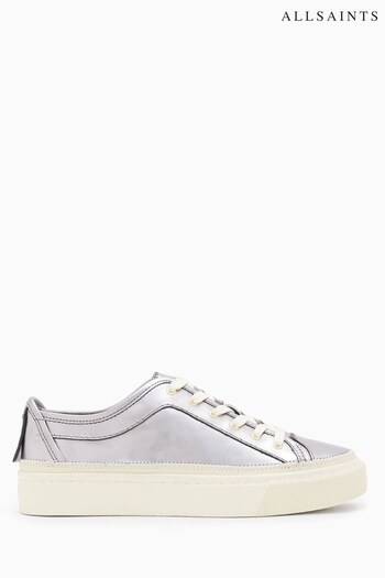 AllSaints Silver Milla Sneakers (D97763) | £119