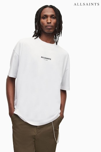 AllSaints White Subverse Short Sleeve Crew T-Shirt (D97791) | £55