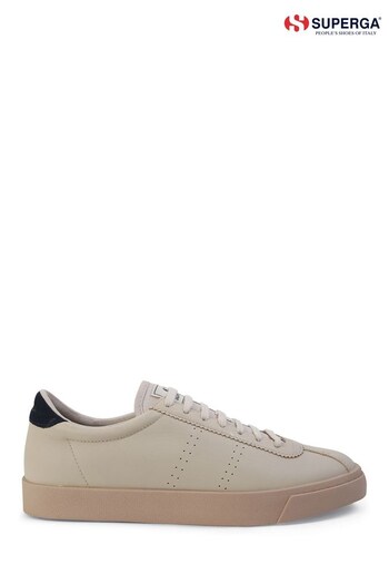 Superga White Club S Washable Prime Soft Leather Trainers (D97975) | £129