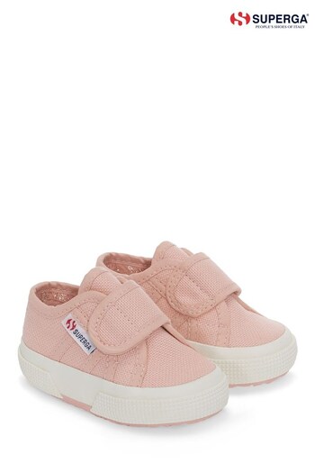 Superga Pink 2750 Baby Strap Trainers (D98218) | £30