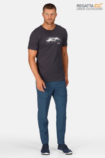 Regatta Grey Breezed  Short Sleeve T-Shirt (D98576) | £18