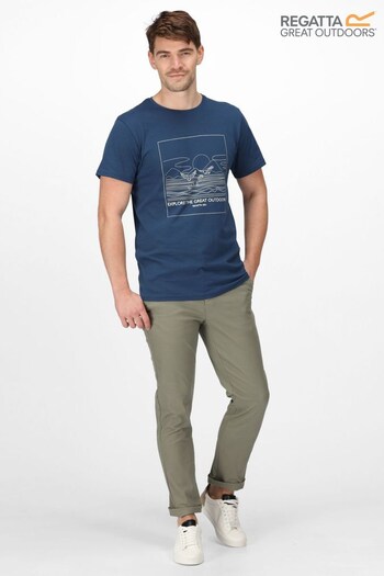 Regatta Blue Cline VII Short Sleeve T-Shirt (D98584) | £18