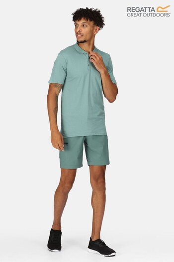 Regatta Green Sinton Coolweave Polo Shirt (D98588) | £21
