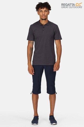 Regatta Grey Sinton Coolweave Polo Shirt (D98590) | £21