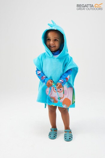 Regatta Blue Peppa Pig Hooded Beach Towel (D98619) | £34