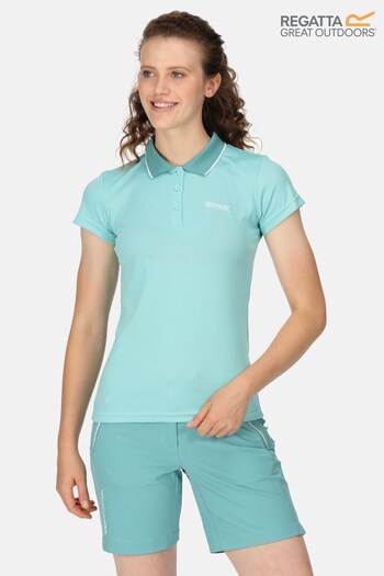 Regatta Blue Womens Maverick V Polo T-Shirt (D98775) | £18