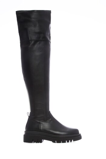 Moda In Pelle Henner Chunky Black Square Toe Casual Boots (D98814) | £109