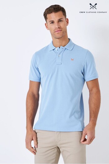 Crew Clothing Company Blue Cotton Classic Polo your Shirt (D98832) | £40